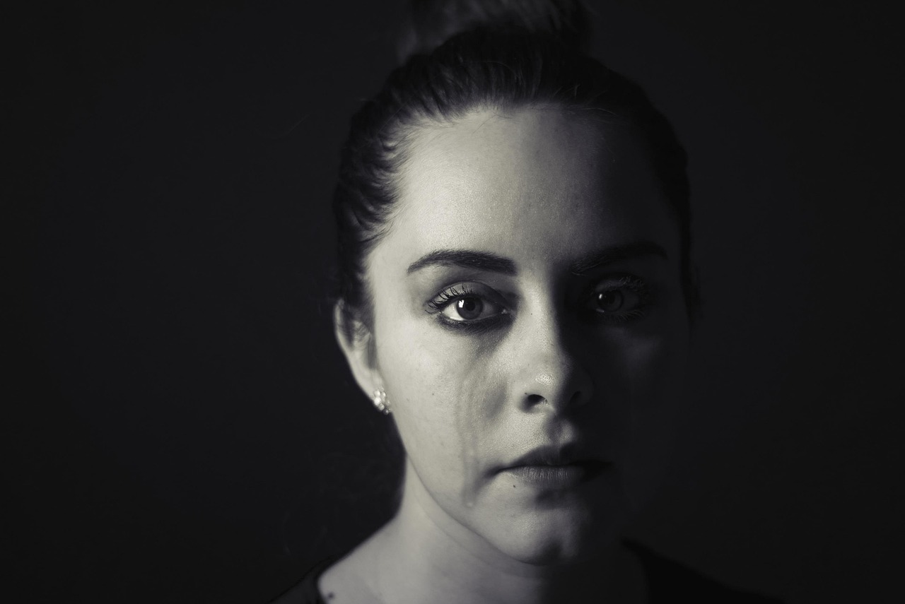 A person expressing sadness