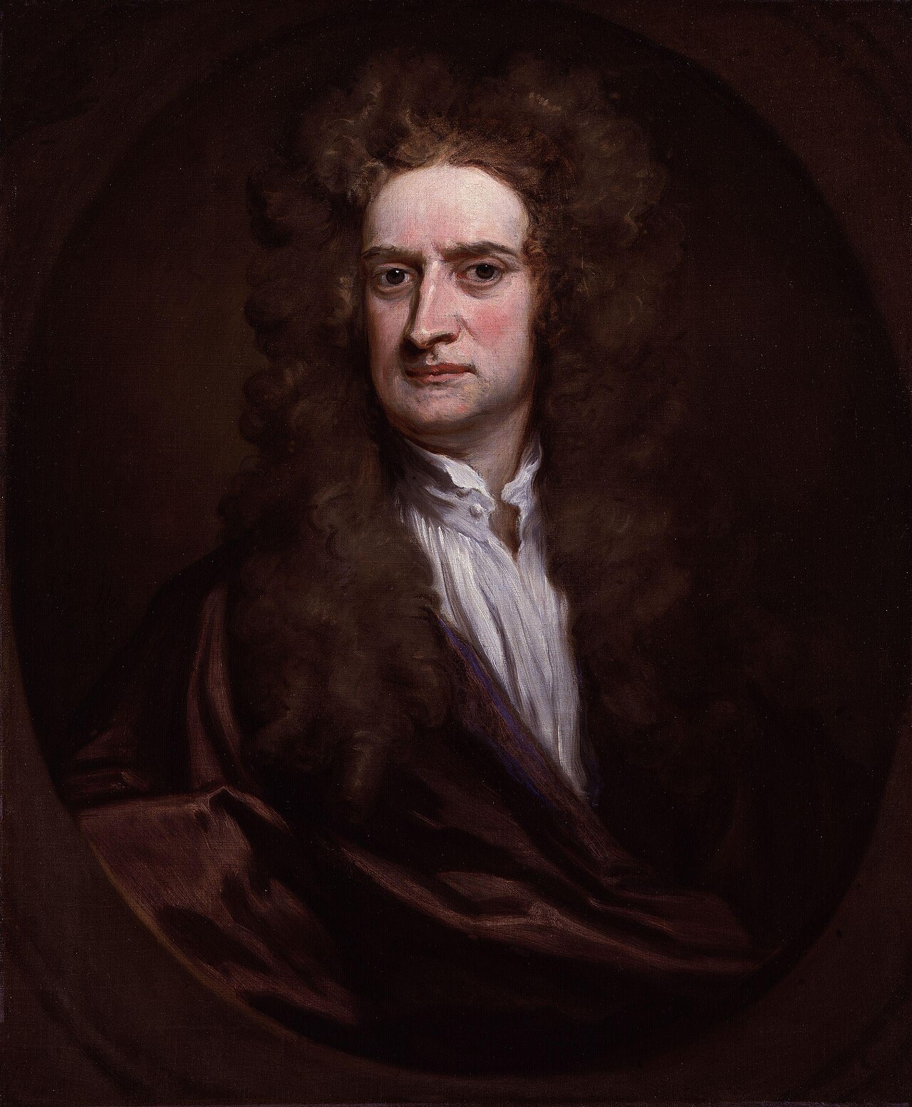 Portrait of Isaac Newton by Sir Godfrey Kneller, 1689